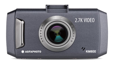 AgfaPhoto Realimove KM800 2.7K Ultra HD Dash Cam with LCD Screen, 150 Degree Wide Angle Lens, G-Sensor, Motion Detection and Parking Monitor